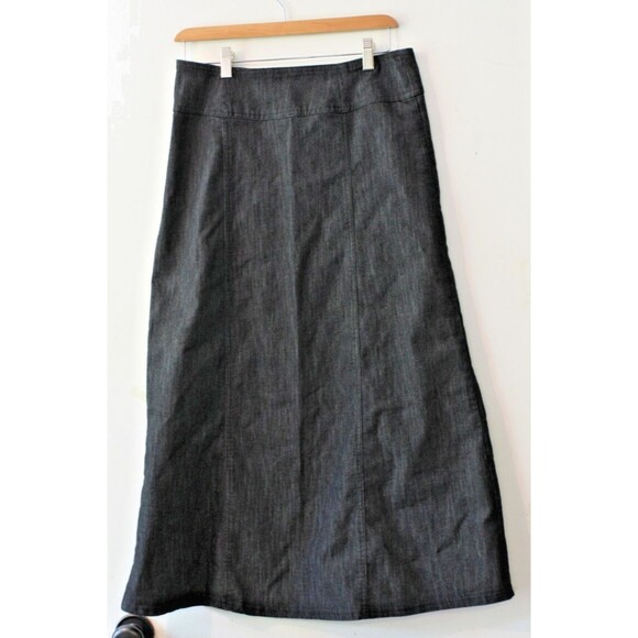 Baby'O Dresses & Skirts - Baby O Skirt Womens sz 6 Black Denim Maxi Long A-Line